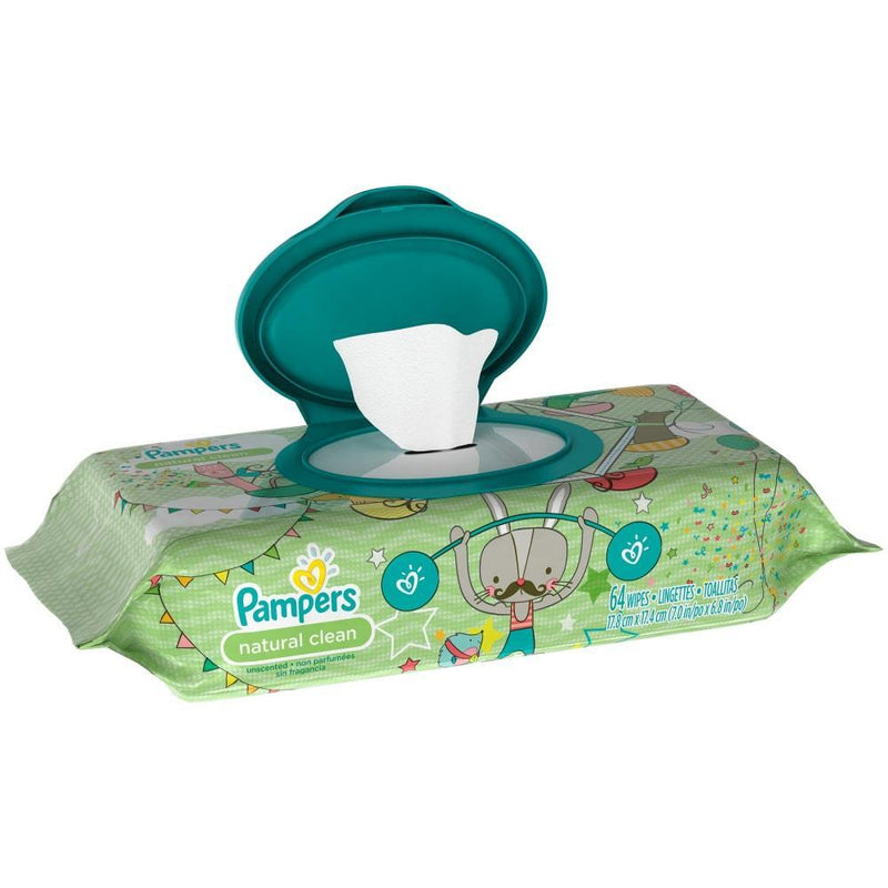 Pampers Pampers Baby Wipes Natural Clean Hand Sanitizers & Wipes White Smoke