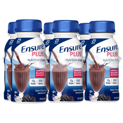 Ensure Ensure Plus Dark Chocolate Nutrition Shake  8 FOz x  6 Pack x 4Ea Nutrition Drinks & Shakes White Smoke