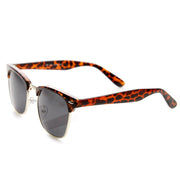 zeroUV Vintage Half Frame Polarized Horned Rim Sunglasses 2936 Sunglasses White Smoke Tortoise Smoke,Black Gold Smoke,Tortoise Amber,Black Silver Smoke