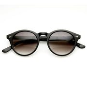 zeroUV Vintage Inspired Key Hole Round Spectacles P3 Sunglasses 7055 Sunglasses White Smoke Matte Black Lavender