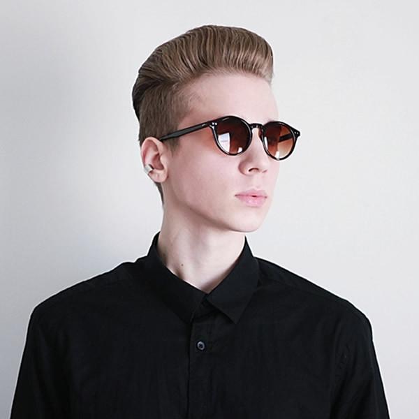zeroUV Vintage Inspired Key Hole Round Spectacles P3 Sunglasses 7055 Sunglasses Black Tortoise Amber,Shiny Black Smoke,Green Smoke,Yellow Smoke,Smoke,Black Green,Tortoise Green,Matte Black Lavender
