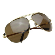 zeroUV Extra Large Metal Oversize Frame Aviator Sunglasses 1580 70mm Sunglasses White Smoke Gold Amber,Gunmetal Green,Gunmetal Smoke,Gunmetal Brown,Black Smoke