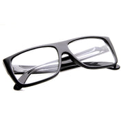 zeroUV Flat Top Square Clear Lens Fashion Glasses 8807 Glasses White Smoke Black,Tortoise