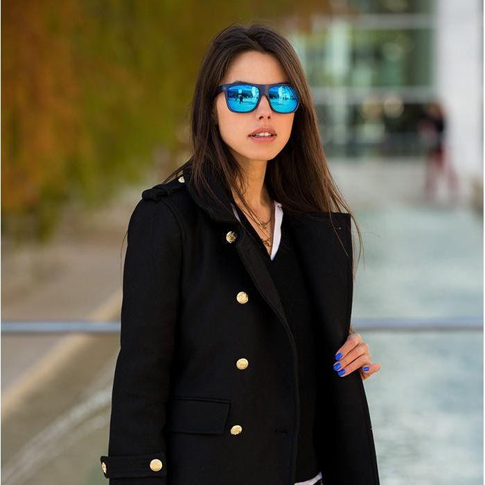 zeroUV Frosted Retro Flat Top Candy Color Mirrored Lens Sunglasses 8610 Sunglasses Black Light Blue,Dark Blue,Orange Sun,Clear Ice,Purple Midnight,Red Fire,Black Midnight,Black Fire,Pink Purple