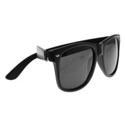zeroUV Hipster Street Wear Soft Rubber Matte Black Horned Rim Sunglasses 8350 Sunglasses White Smoke Matte Black