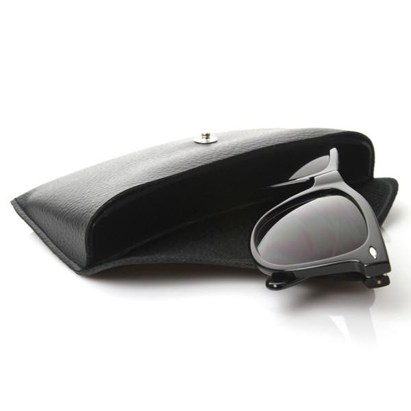 zeroUV Brand New Retro Vinyl Protective Snap Case Hard Sunglasses Glasses Eye Wear 1011 Accessories White Smoke Black,Brown