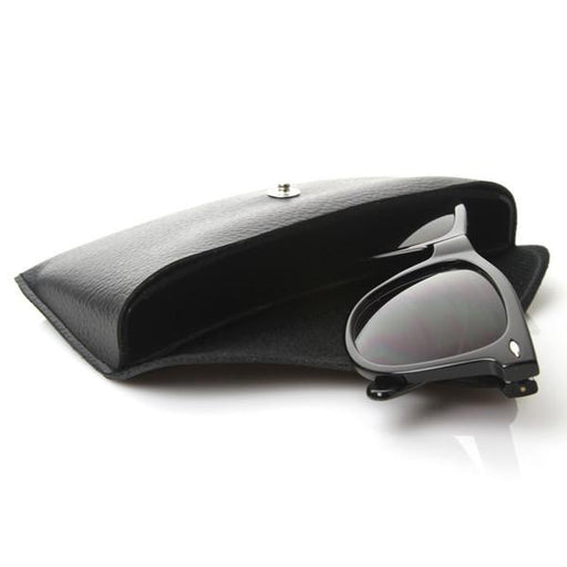 zeroUV Brand New Retro Vinyl Protective Snap Case Hard Sunglasses Glasses Eye Wear 1011 Accessories White Smoke Black,Brown