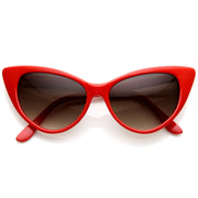 zeroUV Celebrity Hot Tip Pointed Cat Eye Sunglasses 8371 Sunglasses White Smoke Red
