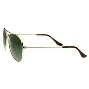 zeroUV Celebrity Classic Metal Military Aviator Sunglasses 1041 Sunglasses White Smoke Gold,Black,Silver,Gunmetal
