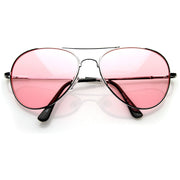zeroUV Bachelor Party Movie Color Costume Aviator Sunglasses 8405 Sunglasses White Smoke Pink