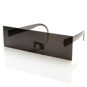 zeroUV Photo Censorship Sunglasses One Piece Black Bar Novelty 8669 Sunglasses White Smoke Black Bar,2 Pack