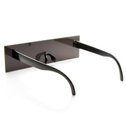 zeroUV Photo Censorship Sunglasses One Piece Black Bar Novelty 8669 Sunglasses White Smoke Black Bar,2 Pack