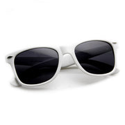 zeroUV Retro Classic Colorized Horned Rim Sunglasses 2395 Sunglasses White Smoke White,Red,Black