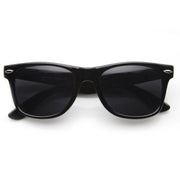 zeroUV Retro Classic Colorized Horned Rim Sunglasses 2395 Sunglasses Black Black