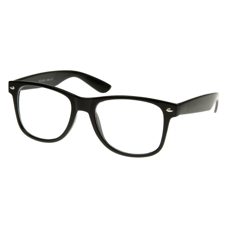 zeroUV Retro Clear Lens Nerd Geek Horned Rim Glasses 2873 Glasses White Smoke Black,Red,White,Tortoise