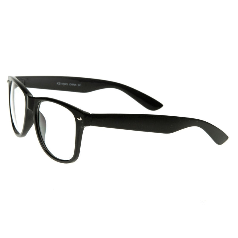 zeroUV Retro Clear Lens Nerd Geek Horned Rim Glasses 2873 Glasses White Smoke Black,Red,White,Tortoise