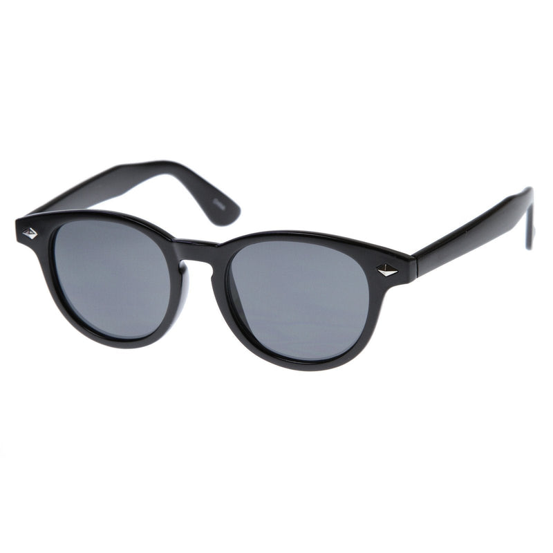 zeroUV Retro Dapper P3 Key Hole Horned Rim Sunglasses 8308 Sunglasses White Smoke Black Smoke,Black Blue,Tortoise Smoke,Tortoise Amber