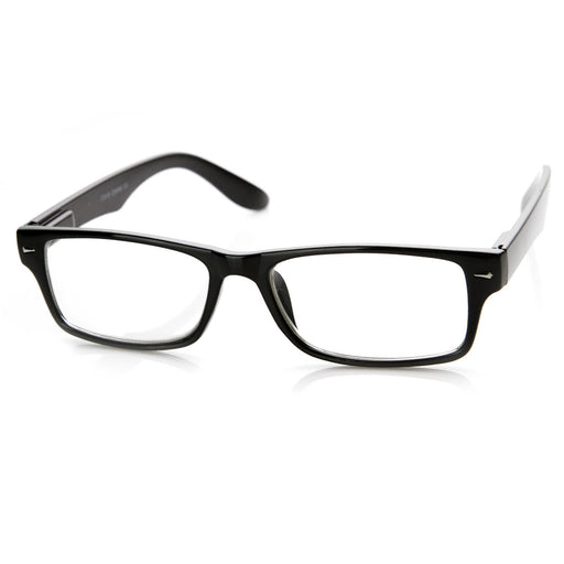 zeroUV New Optical Quality Frame Clear Lens Glasses 8715 Glasses White Smoke Black