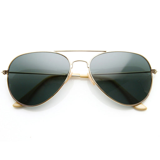 zeroUV Celebrity Large Aviator Sunglasses 8840 Sunglasses White Smoke Gold,Black
