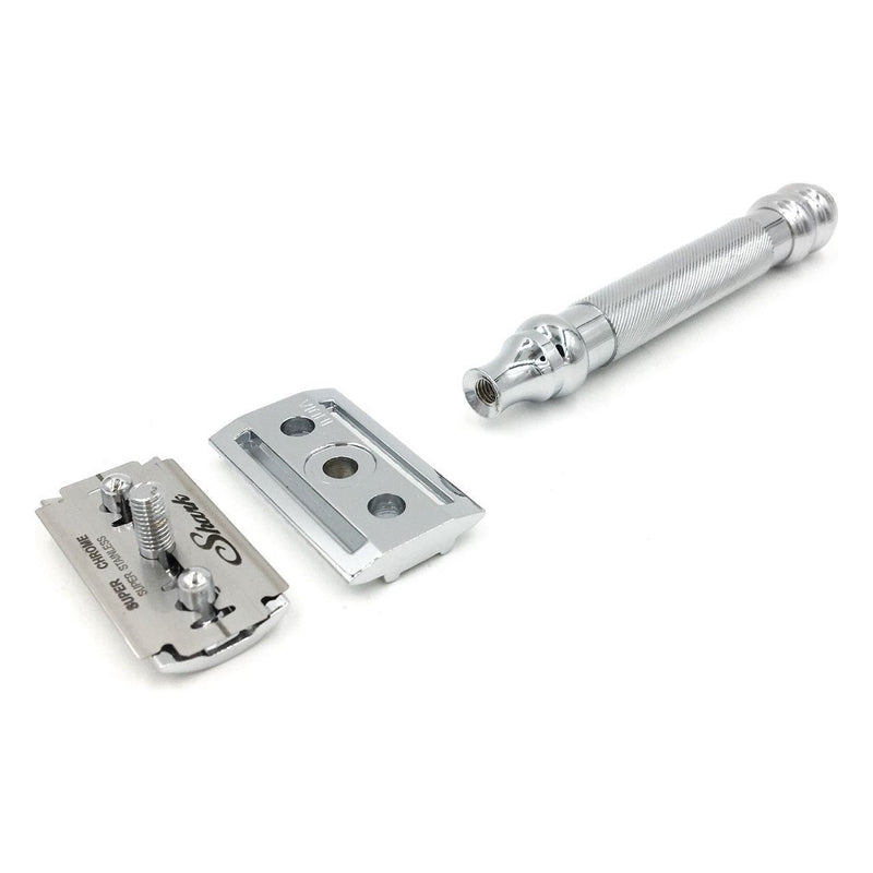 Parker Parker 98R Heavyweigh 3-Piece Double Edge Safety Razor Safety Razor Light Gray