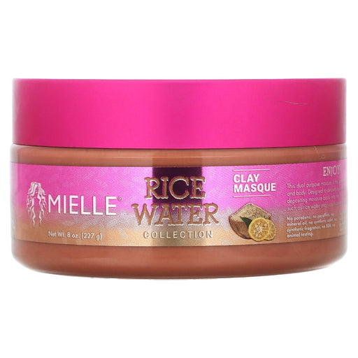 Mielle Mielle Rice Water Collection Clay Masque Water Deep Pink