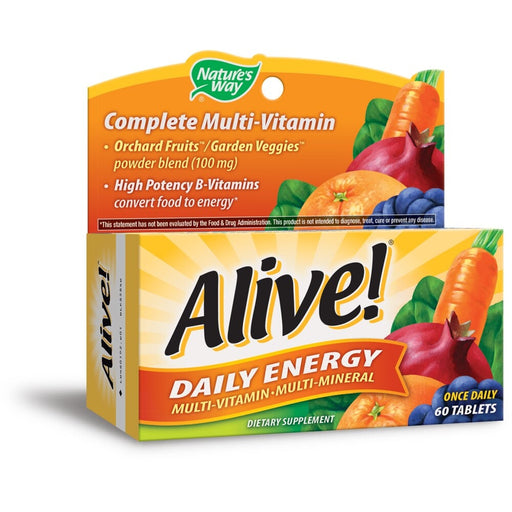 Nature's Way Nature's Way Alive! Daily Energy Multivitamin 60 Tablets Vitamins & Supplements White Smoke