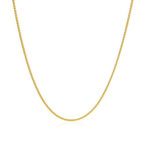 Bids.com 10k Yellow Gold Wheat Chain 1.0mm Necklaces White Smoke 16 / Yellow Gold,18 / Yellow Gold,One / Yellow Gold