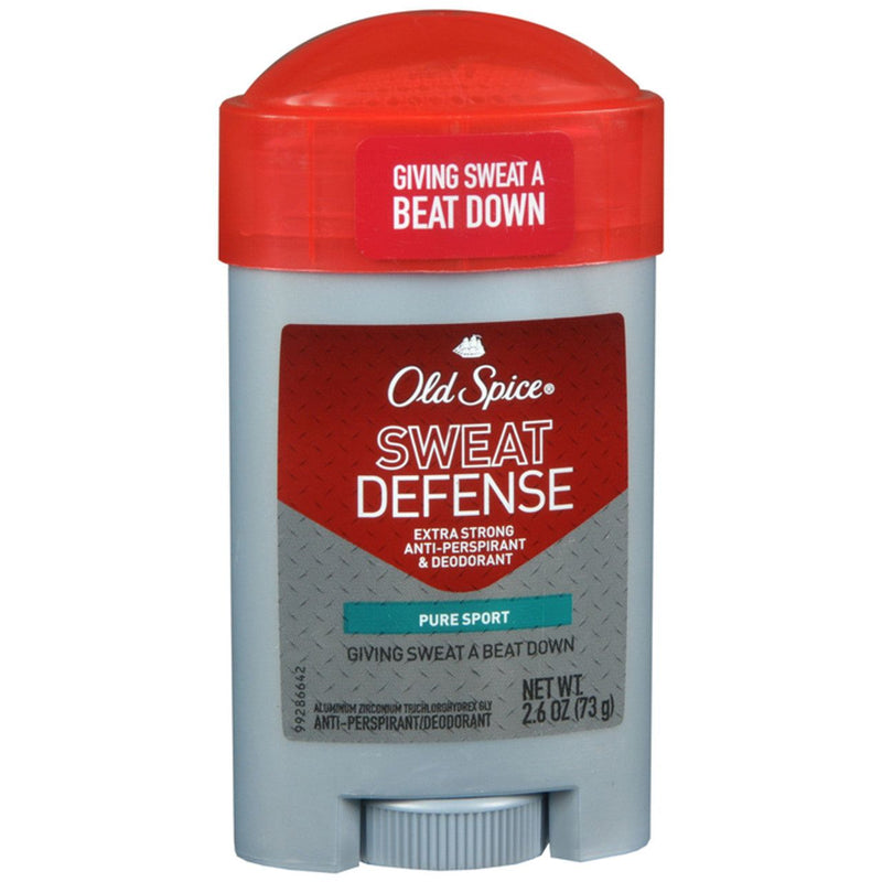 Old Spice Old Spice Sweat Defense Antiperspirant And Deodorant Soft Solid For Men, Pure Sport Plus, 2.6 Oz Deodorant Dark Gray