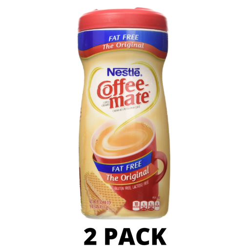 Coffee-Mate Coffee-Mate Nestle Original Fat Free Powder Creamer 16OZ Coffee Creamer White Smoke
