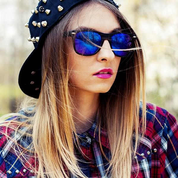 zeroUV Retro Matte Black Horned Rim Flash Colored Lens Sunglasses 58mm 8025 Sunglasses Black Black Fire,Black Green,Black Ice,Black Magenta,Black Midnight,Black Mirror,Black Purple,Black Rainbow,Black Sun,White Rainbow