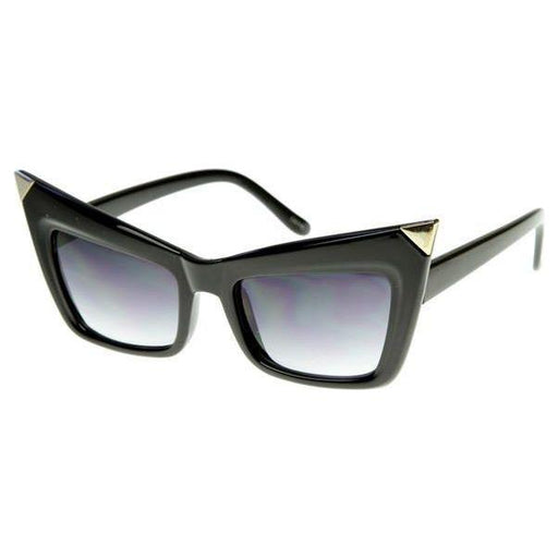 zeroUV New York Celebrity Fashion Pointed Cat Eye Sunglasses 8181 Sunglasses White Smoke Black,Tortoise,Red Lavender,Creme,White