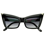 zeroUV New York Celebrity Fashion Pointed Cat Eye Sunglasses 8181 Sunglasses White Smoke Black