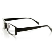 zeroUV Optical RX Modern Rectangular Basic Frame Clear Lens Glasses 8031 Glasses White Smoke Black,Tortoise