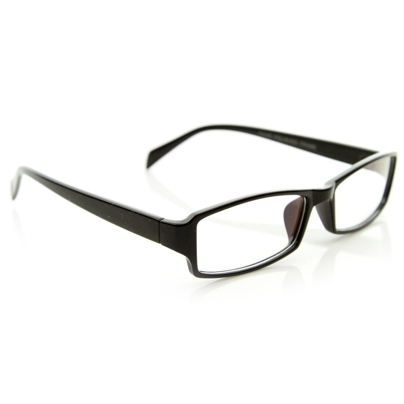 zeroUV Optical RX Modern Rectangular Basic Frame Clear Lens Glasses 8031 Glasses White Smoke Black,Tortoise