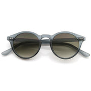 zeroUV Vintage Inspired Key Hole Round Spectacles P3 Sunglasses 7055 Sunglasses White Smoke Smoke