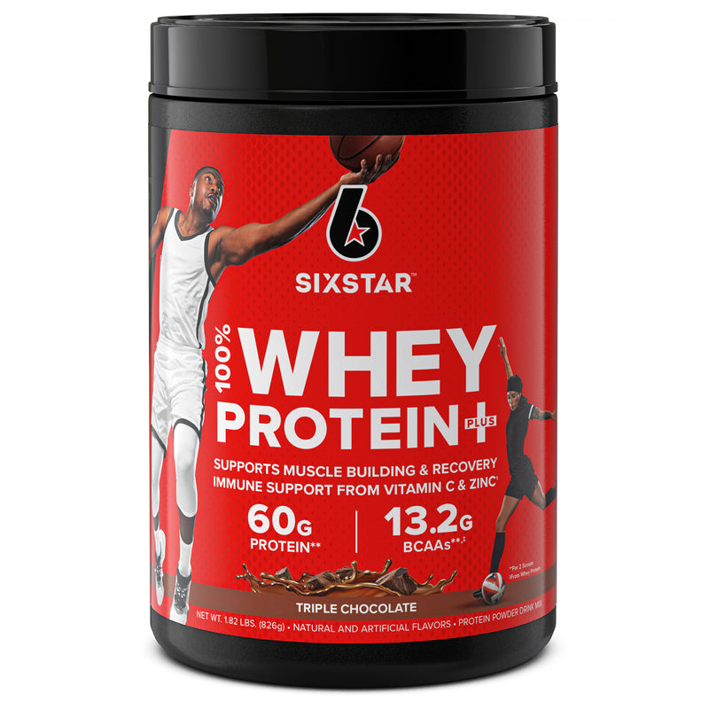 Six Star Six Star Pro Nutrition Elite 100% Whey Protein, Triple Chocolate, 1.81 lbs Vitamins & Supplements Black