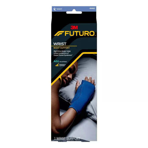 Futuro FUTURO Night Wrist Support - Adjustable Sleep Support Brace, Fits Right or Left Hand Supports & Braces Black