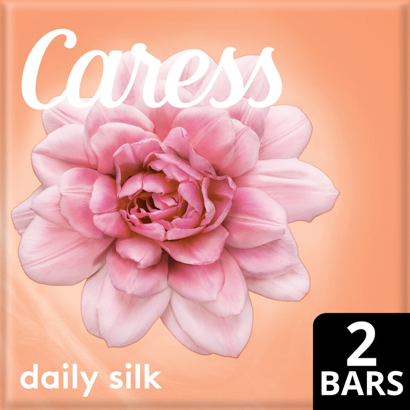 Caress Caress Daily Silk White Peach & Silky Orange Blossom Beauty Bar Soap Bar Soap Light Salmon