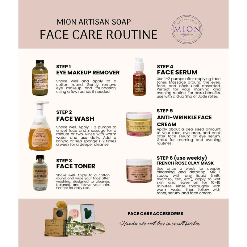 MION Artisan Soap Co. Face Serum | Promotes Collagen Production | Evens Out Skin Tone White Smoke