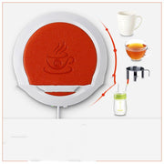 SmartPursue™ ☕ USB Cup Warmer Mat Pad – Portable Coffee & Tea Mug Heating Coaster Beverage Warmers White Smoke Orange / USB