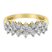 Bids.com 10K Yellow Gold Round Diamond Ring (1 cttw, J-K Color, I1-I2 Clarity) Rings White Smoke 7 / Yellow.Gold