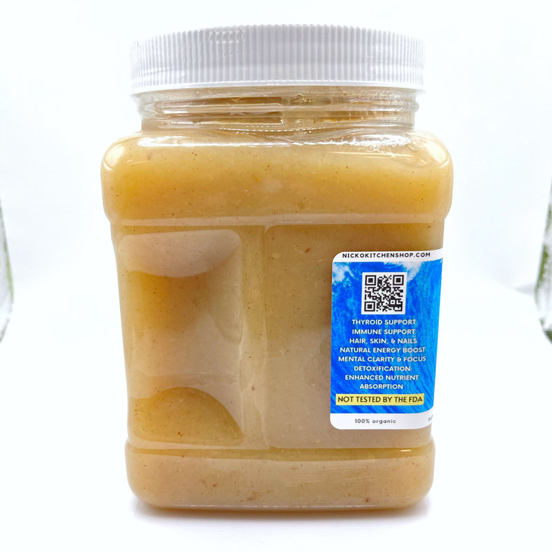 Nicko Kitchen Shop SuperSoss Sea Moss Applesauce 32oz | Kid-Friendly Sea Moss Snack Fitness & Nutrition White Smoke