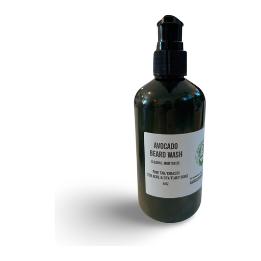 Avocado Beard Co Avocado Beard Wash Gray Pine Tar/Charcoal Beard Wash (for acne and dry/flaky skin),Regular Beard Wash (in Gravity scent)
