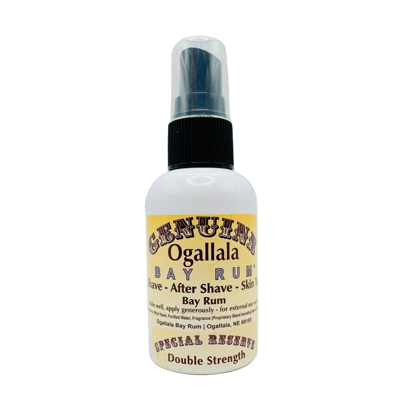 Ogallala Ogallala Bay Rum Double Strength Pre Shave - After Shave - Skin Toner 2 Oz Pre Shave - After Shave - Skin Toner White Smoke