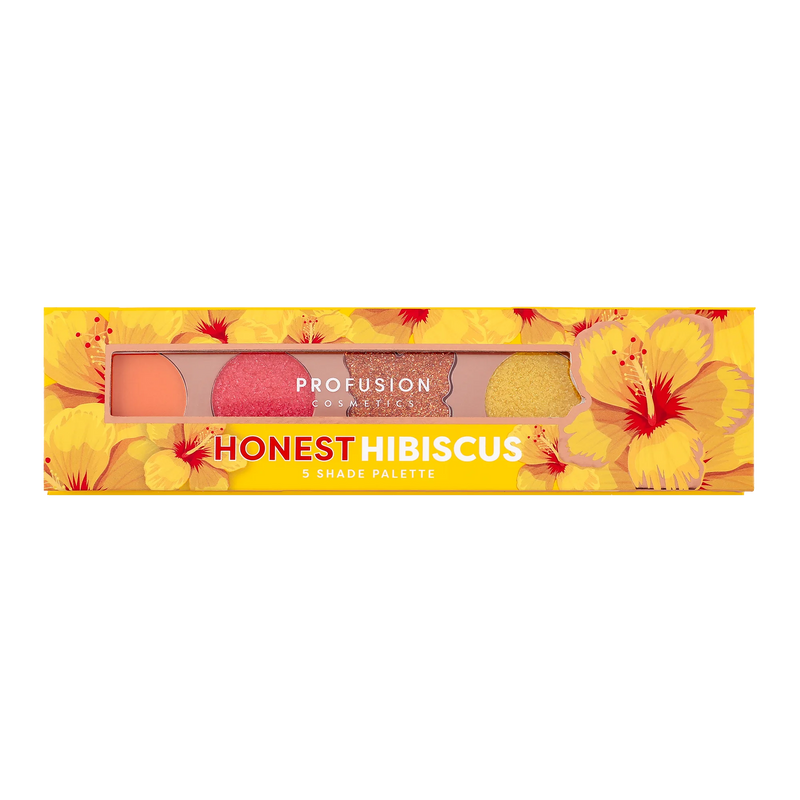 Profusion Cosmetics Blooming Hues 5 shade palette Eye Sandy Brown Romantic Rose,Honest Hibiscus,Delightful Dahlia,Terrific Tulip,Peaceful Peony,Pretty Poppy