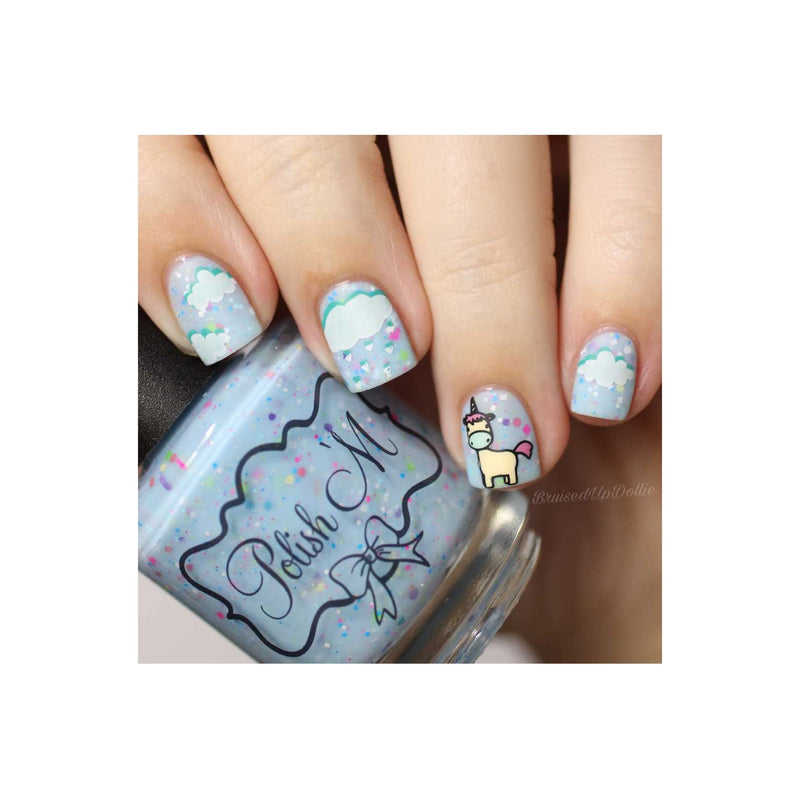 UberChic Beauty Unicorn Love Stamping Plate Gray
