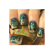 UberChic Beauty Holiday Spirit, (Christmas-01) Stamping Plate Dark Khaki
