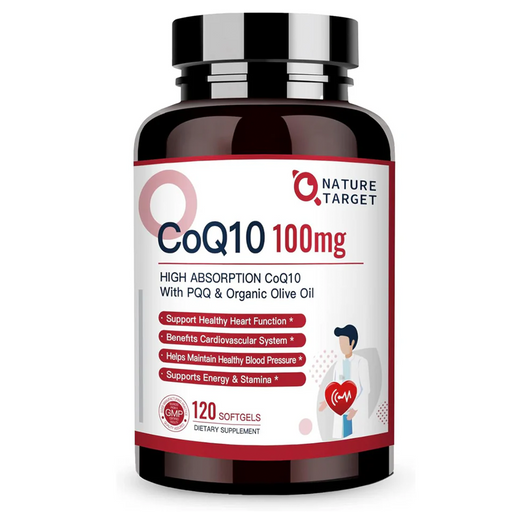 Nature Target CoQ10 Softgel, 100mg, 120 Softgels CoQ10 White Smoke