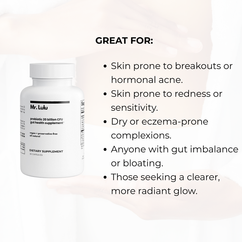 Mr. Lulu Skincare Probiotic Supplement White Smoke SINGLE,BUY 2 GET 5% OFF