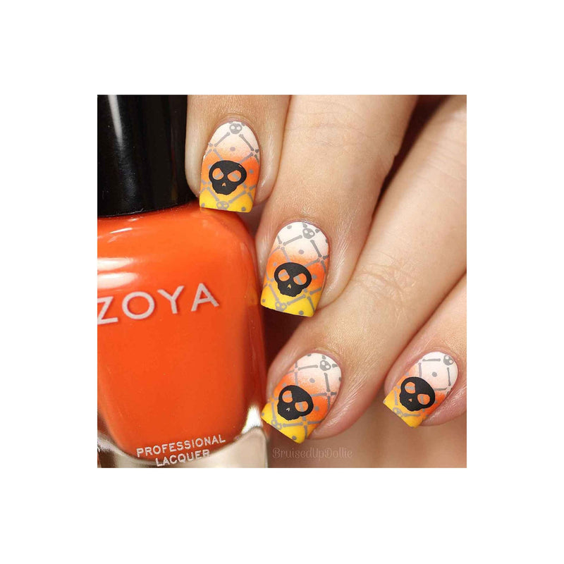 UberChic Beauty Halloween-02 Stamping Plate Dark Salmon